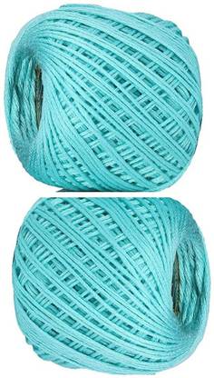 PRANSUNITA Mercerized Knitting Cotton Crochet Cotton Yarn Big Thread Balls -532 Yds, Pack of 2 pcs, Crochet Yarn for Beginners and Experienced Crochet Enthusiast