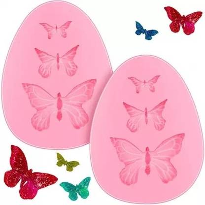 Sillicone 3 sizes butterfly mould for resin art