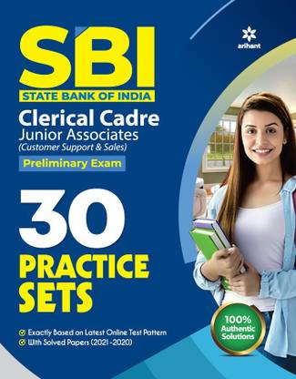 SBI Clerk Junior Associates 30 Practice Sets Preliminary Exam 2022