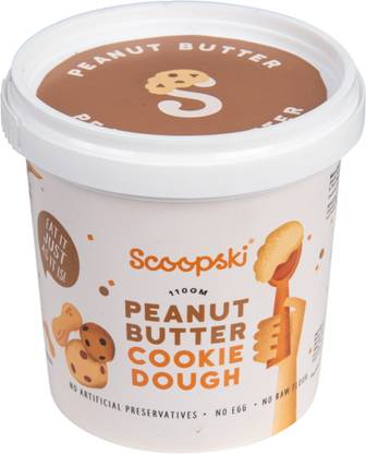 SCOOPSKI Peanut Butter Cookie Dough | Pack Of 6 Cookie Cake Biscuit