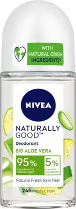NIVEA Naturally Good Deodorant Roll On, Bio Aloe Vera, 50 ml Deodorant Roll-on  -  For Women