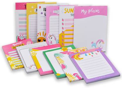 Flipkart SmartBuy Notepads To Do List, Memo Pad Cute Stationery Diaries for Writing Gift for Boys Pocket-size Note Pad NO 50 Pages