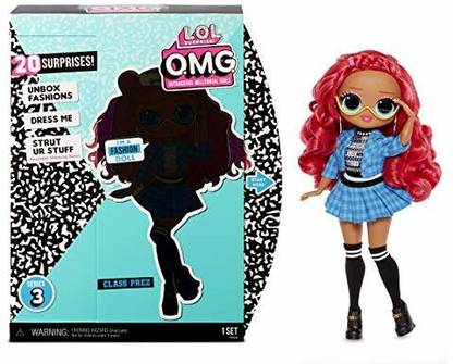 LOL Surprise OMG Series 3 Class Prez Fashion Doll With 20 Surprises Including Exclusive Doll