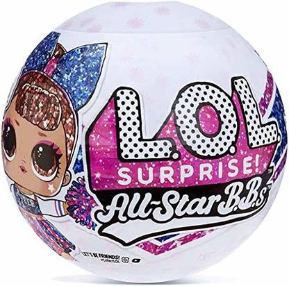 LOL Surprise All-Star BBS Sports Series 2 Cheer Team Sparkly Dolls with 8 Surprises Including