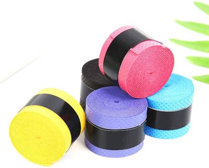 HHS SPORTS Badminton/Tennis/Squash Racket Super Tacky Grip(pack of 4) Smooth Tacky