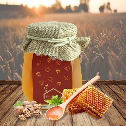 Purely Prakritik Walnut Honey 100% Pure & Unprocessed Sahad/ Honey | Natural Taste Honey 500g Jar