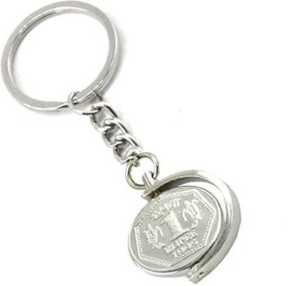 SHOKY LOOKS One Side Lord Ganesh with One Side One Rupees Indian Currency collectible Key Chain