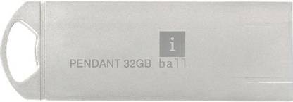 iball Pendant 32GB 32 GB Pen Drive Compatible with Audio Player, Desktop Computer, Laptop, Television USB 2.0 Metal Case