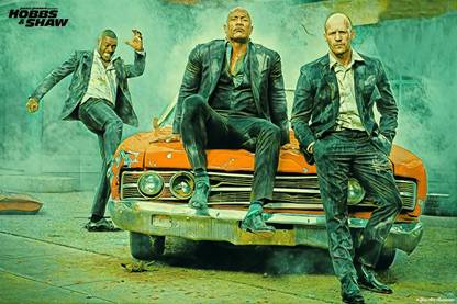YAA - Fast & Furious Art Effect Movie Poster (18inchx12inch) Photographic Paper