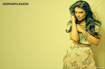 YAA - Aishwarya Rajesh Cool Art Effect Poster (18inchx12inch) Photographic Paper