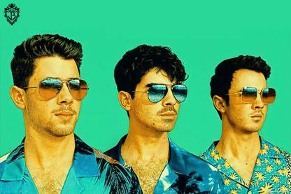 YAA - Jonas Brothers Art Effect Poster (18inchx12inch) Photographic Paper