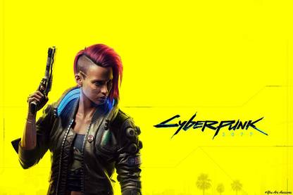 YAA - Cyberpunk 2077 Poster Set 4 (18inchx12inch) Photographic Paper