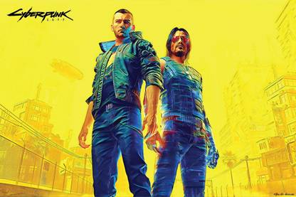 YAA - Cyberpunk 2077 Art Effect Poster Set 3 (18inchx12inch) Photographic Paper