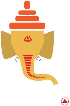 YAA - God Series- Ganesh Minimal Poster (18inchx12inch) Photographic Paper