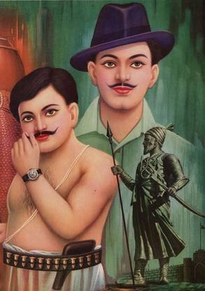 Chandra Shekhar Azad Multicolor Photo Paper Print Poster Photographic Paper