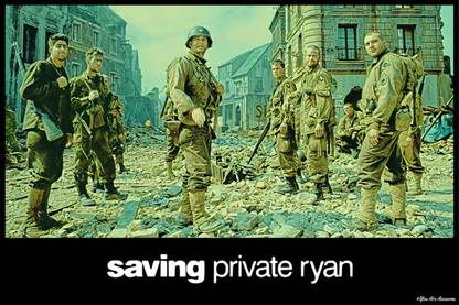 YAA - Saving Private Ryan Art Effect Movie Poster (18inchx12inch) Photographic Paper
