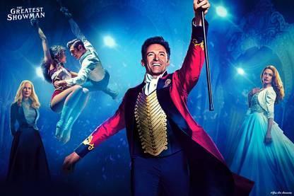 YAA - The Greatest Showman Movie Poster (18inchx12inch) Photographic Paper