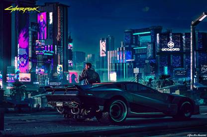 YAA - Cyberpunk 2077 Poster Set 6 (18inchx12inch) Photographic Paper