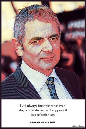 YAA - Rowan Atkinson Effect Poster (18inchx12inch) Photographic Paper