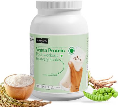 Kapiva Vegan Protein - Cookies & Cream (Post-Workout Recovery) Plant-Based Protein