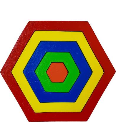 ilearnngrow Hexagon puzzle - Size and Shape Sorter