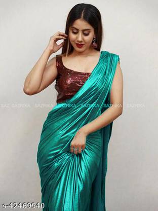 Bollywood Lycra Blend Saree