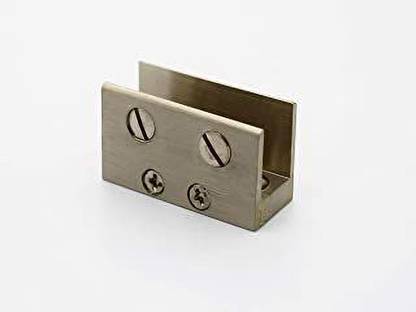 Protex BRASS FOLDING GLASS BRACKET 12MM PACK OF 12 1.7CM Shelf Bracket