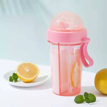 MANTH Smart Bottle Double Twister Sipper Double Water Bottle Dual 420 ml Sipper