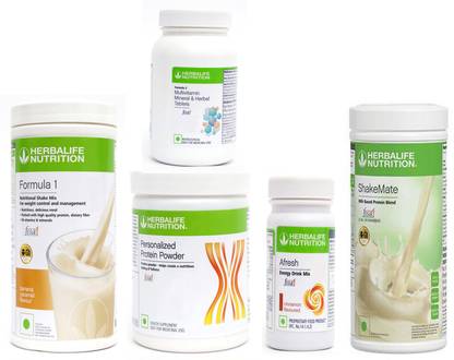 Herbalife Nutrition FORMULA1BANANA 500 PROTIEN 200 AFRESH ENERGY DRINK CINNAMAN 50 SHAKEMATE 500 F 2 Protein Shake