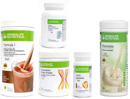 Herbalife Nutrition FORMULA1CHOCOLATE500PROTIEN 200AFRESH ENERGY DRINK ELAICHI 50 SHAKEMATE 500 F 2 Protein Shake