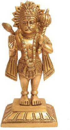 MAMTABRASS Hanuman ji/Shri Bala ji/Mata Anjani Putra Idol for Home Temple(Height-17 cm.) Decorative Showpiece  -  17 cm