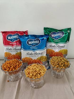 Madhu RAITA BOONDI 200 GMS (PACK OF 3 FLAVOURS)