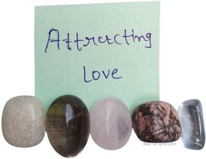Maitri Export Attracting Love Crystal Set Polished Asymmetrical Crystal Stone
