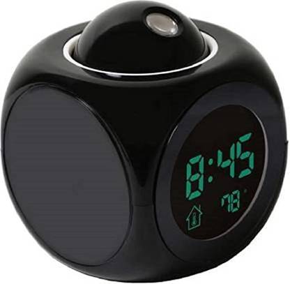 SARTHI Digital Black Clock