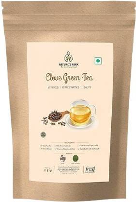 Nature's Park Clove Green Tea, Enhances Digestive Abilities, Relief from Toothache & Cough Cloves Green Tea Pouch