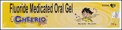 Fotnil CHEERIO FLURIDE MEDICATED ORAL GEL IN (75 g, Pack of 4.) Toothpaste