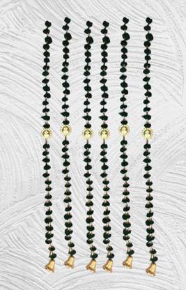 Nutts Handmade Wall Door Handmade Wall Door (5 FT 6 Strings),(Dark Green) Toran