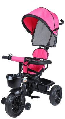 FirstCrawl TRICYCLE WITH SAFETY GUARDRAIL & CANOPY (BJ-532) Tricycle
