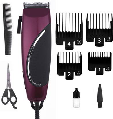AQWR DSP Corded Professional Length Adjustment Function Trimmer For All Purpose Fully Waterproof Trimmer 0 min Runtime 4 Length Settings