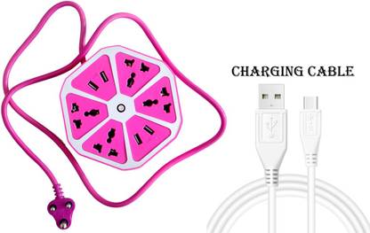 POZUB Electrical Switch Charging Port Hub Extension Board Power Socket Hub charger Heavy Duty 4 Socket Extension Boards 4 Port Hub Switch Power Board Cable Charger USB Hub, Expansion Card, USB Charger, Laptop Accessory, USB Cable