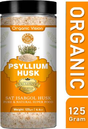 Organic Vision Psyllium Husk (Isabgol)-Natural Dietary Fiber | Boost Digestion and Weight Loss