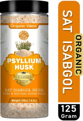 OrganicVison Psyllium Husk (Isabgol Husk) Whole Sat isabgol Bhusi