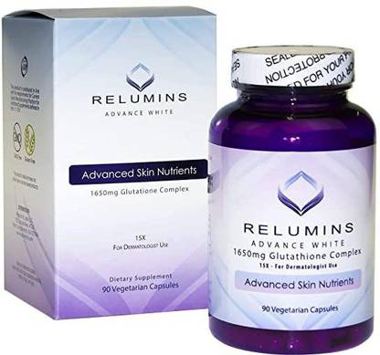 Relumins Advanced White 1650mg Glutathione Complex - 15X Dermatologist Formula