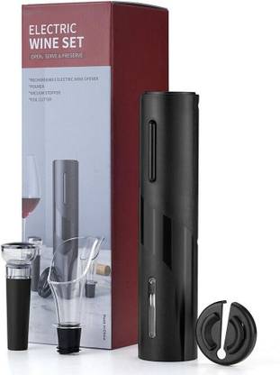 Deoxys BO20A Electric Wine Opener Set, Automatic Corkscrew,Battery Powered Wine Bottle Opener Bottle Opener Set