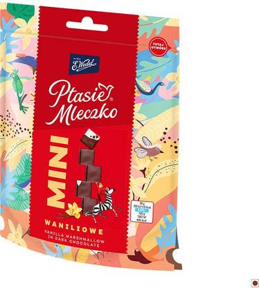 Wedel PTASIE MLECZKO Mini Vanilla Marshmallow 115g Bars