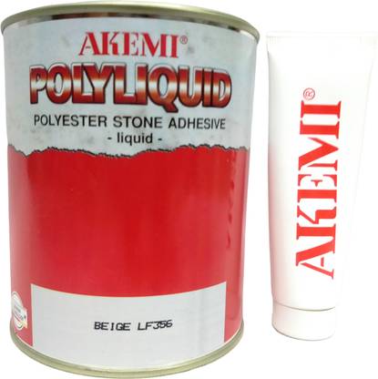 Akemi Polyester Stone Adhesive (Polyliquid Beige LF356) [1.5 KG] Crack Filler