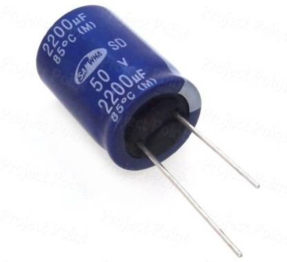 jivith 2200uF 50V Best Quality (pack of 2) Electrolytic Capacitor Electronic Components Electronic Hobby Kit