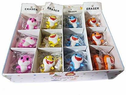 Lighter House Cutest Different Shapes Baby Shark Erasers Non-Toxic Eraser