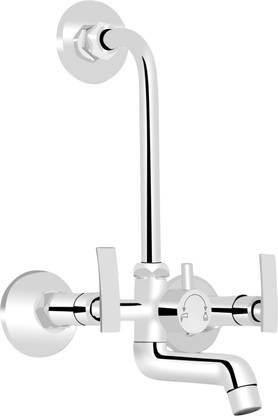 Supreme Bazaar WMX-0124 Wall Mixer With Provision For Over Head Shower 125 mm Long Bend Pipe (Chrome) Mixer Faucet