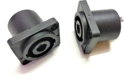 sriaarnika Speakon 4 Pin Speaker,Mic Pro Audio Female Connector. (Pack of Two Connectors) Hose Connector